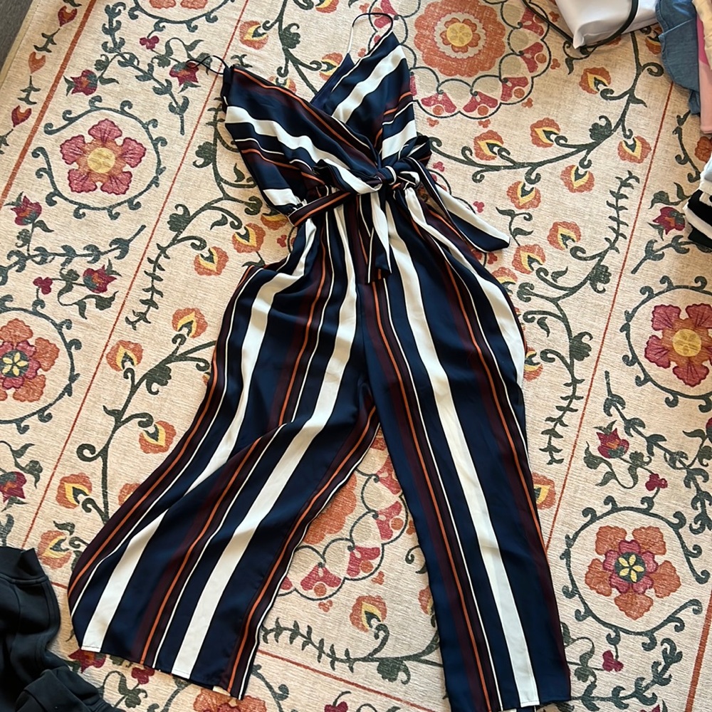 Lulus striped jumpsuit